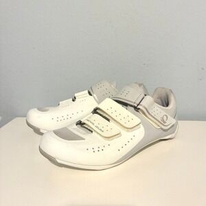Pearl Izumi Select Road V5 Cycling Shoes Clip-in 3 Bolt Cleat White Sz 36